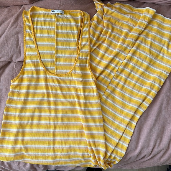 Yellow Striped Zara Maxi Dress - Picture 3 of 3